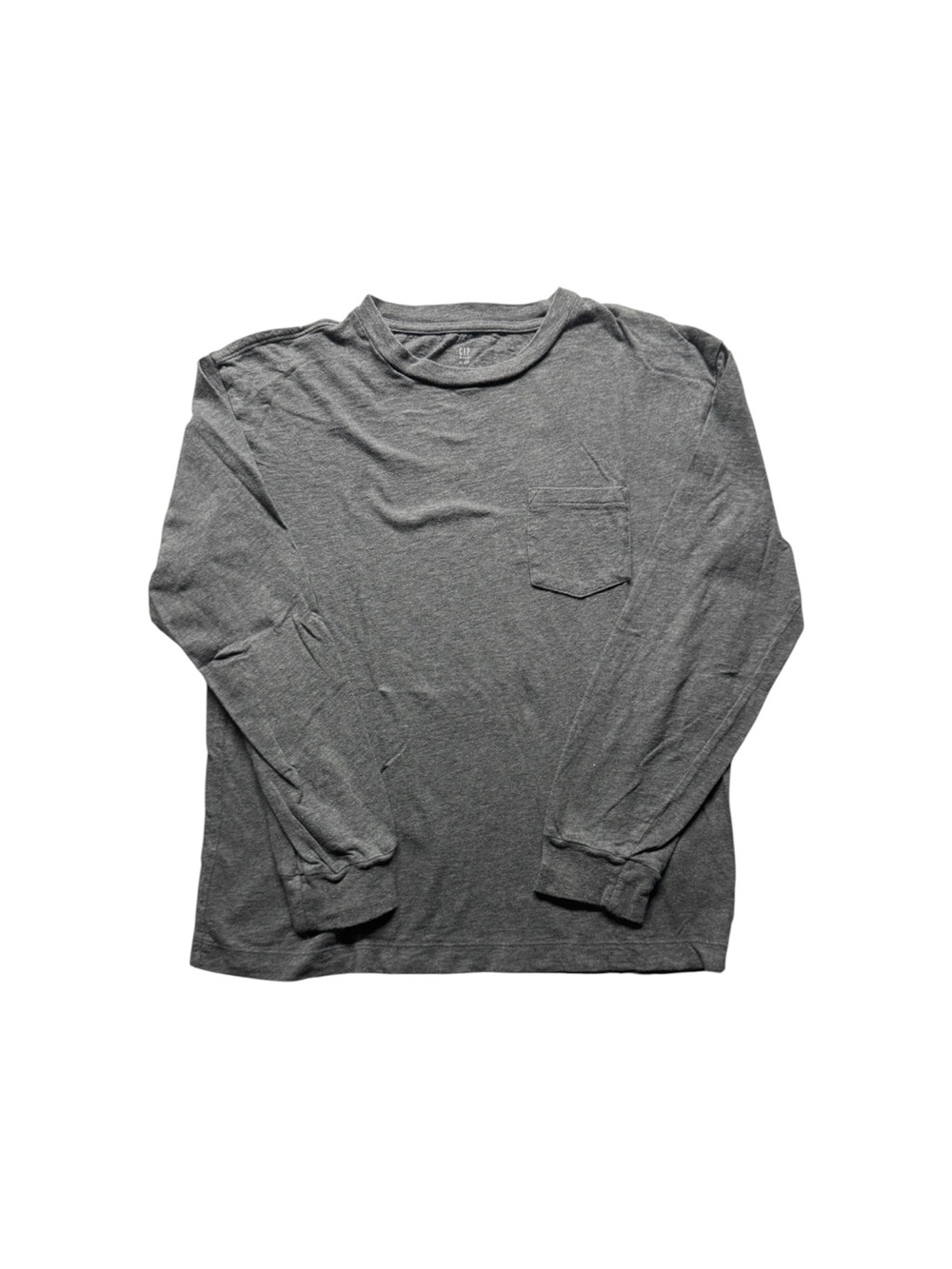 GAP Kids Boys Gray Long Sleeve Pocket T-Shirt Size XL 12